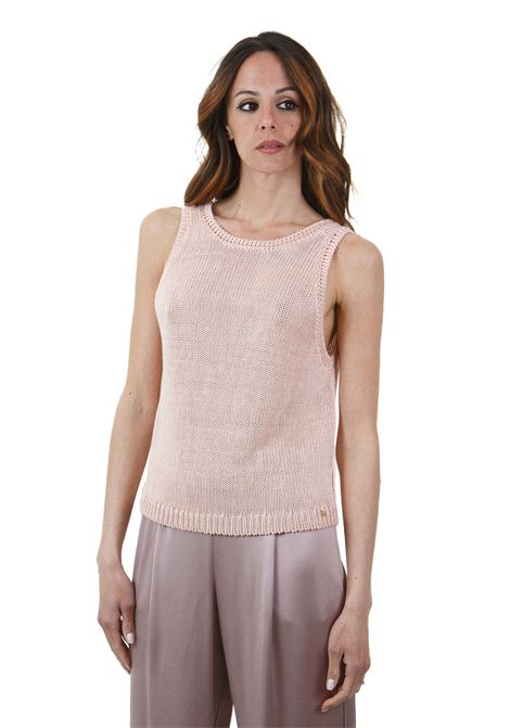 Canotta in maglia scollo tondo sulla schiena DES PETIT HAUTS | Maglie | CARLOTA-1E25000302084